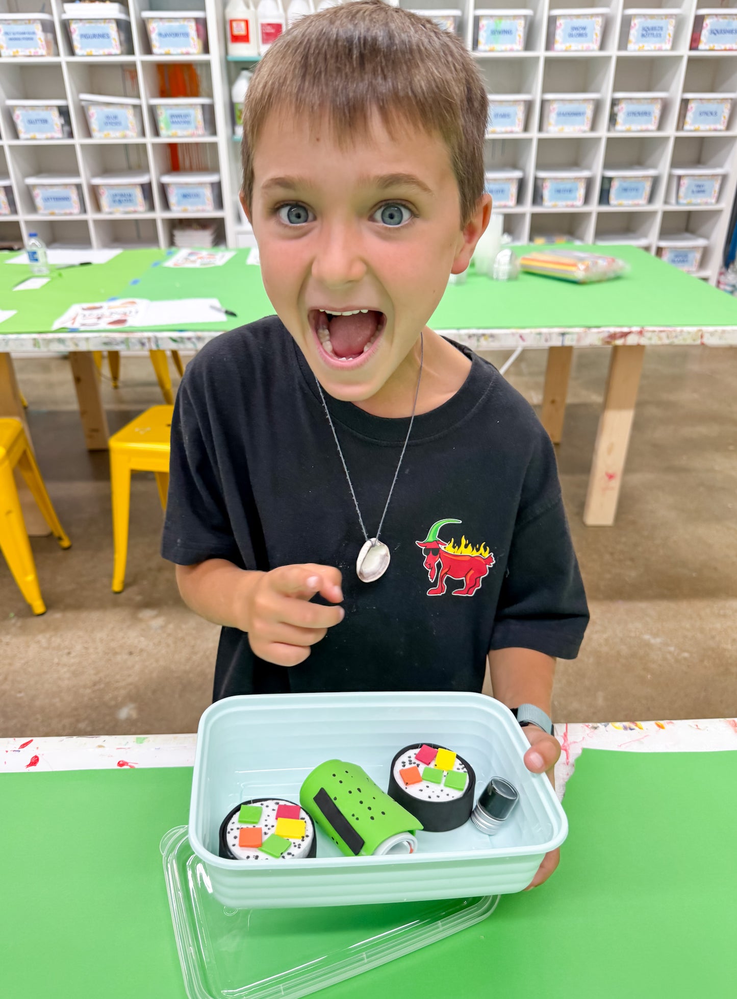 Mini Sushi Bars & Boba Tea Slime